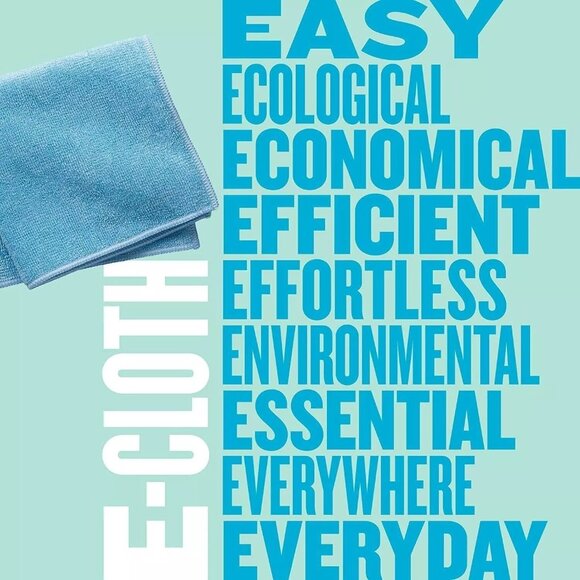 E-Cloth General Purpose Microfiber Cleaning Cloth, 300 Wash Guarantee, Blue - Picture 3 of 4